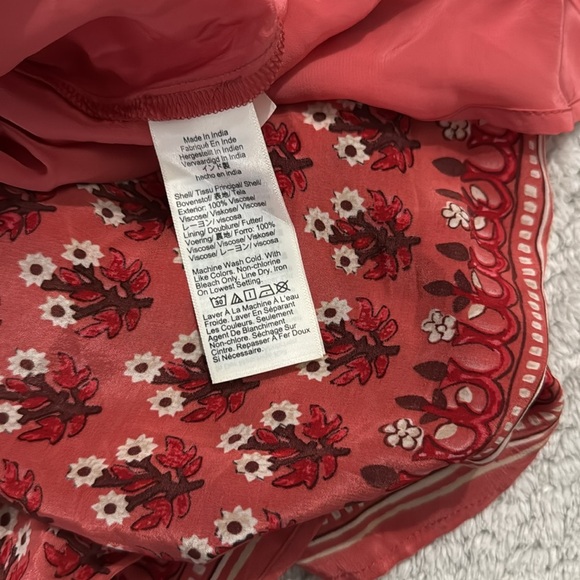 J. Crew Pink Geometric Midi Dress 100% Viscose - Picture 12 of 12